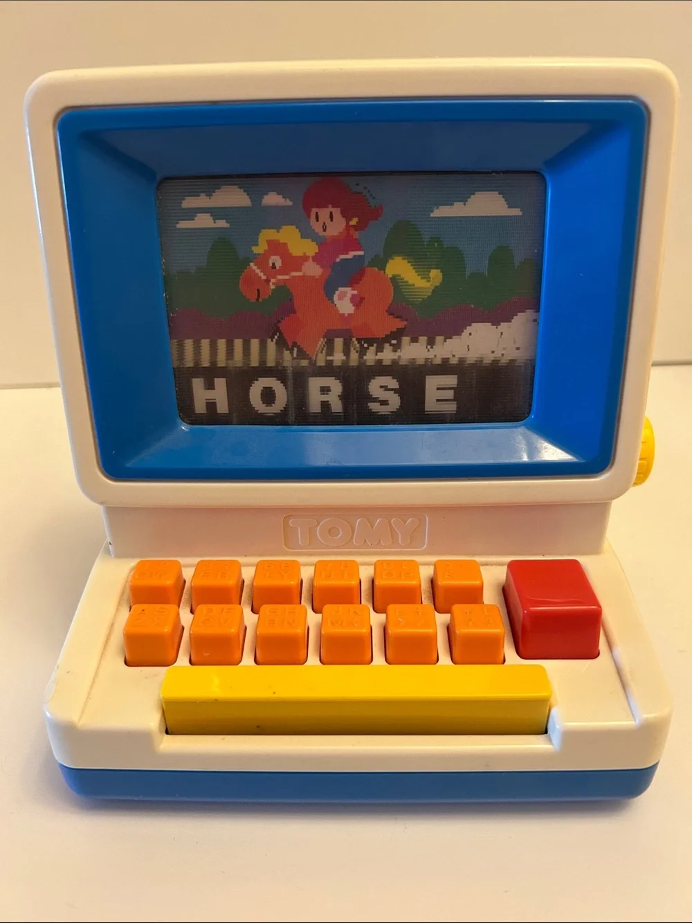 Vintage 1985 Tomy Tutor Play Computer Keyboard Learning Toy Preschool ABC / 123